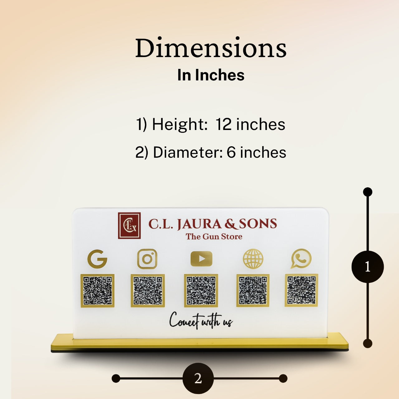 5QR Premium Standee - Landscape