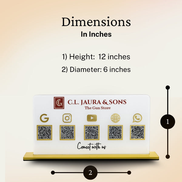 5QR Premium Standee - Landscape