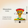 Pizza Shaped Smart Digital Standee