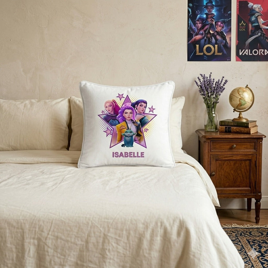 KPop Demon Anime Style Pillow – Aesthetic Bedroom Decor