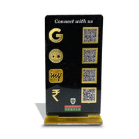 Premium Acrylic QR Code Standee UAE Business Google Review Instagram