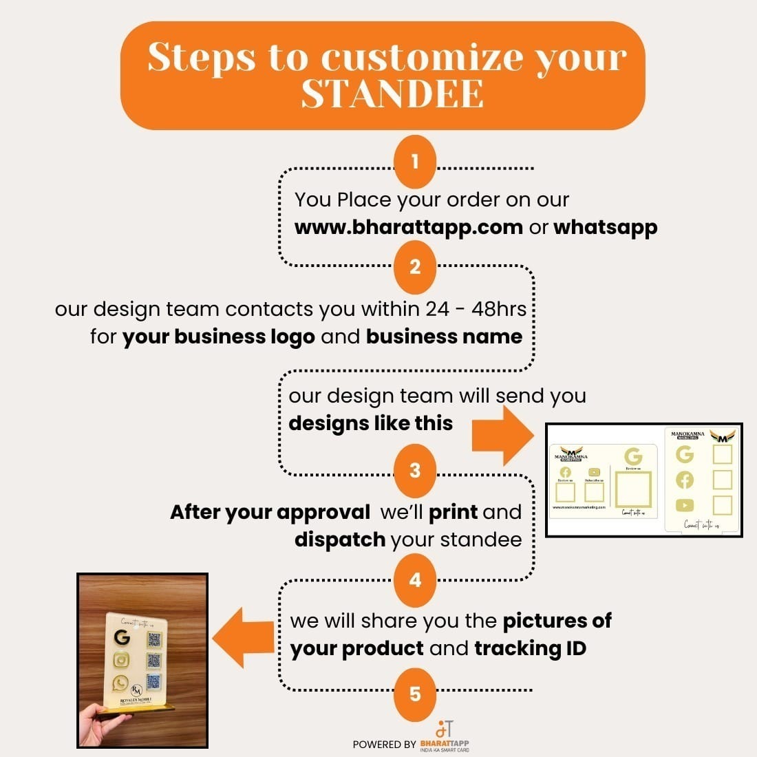 2-in-1 QR Horizontal Standee with Payment QR