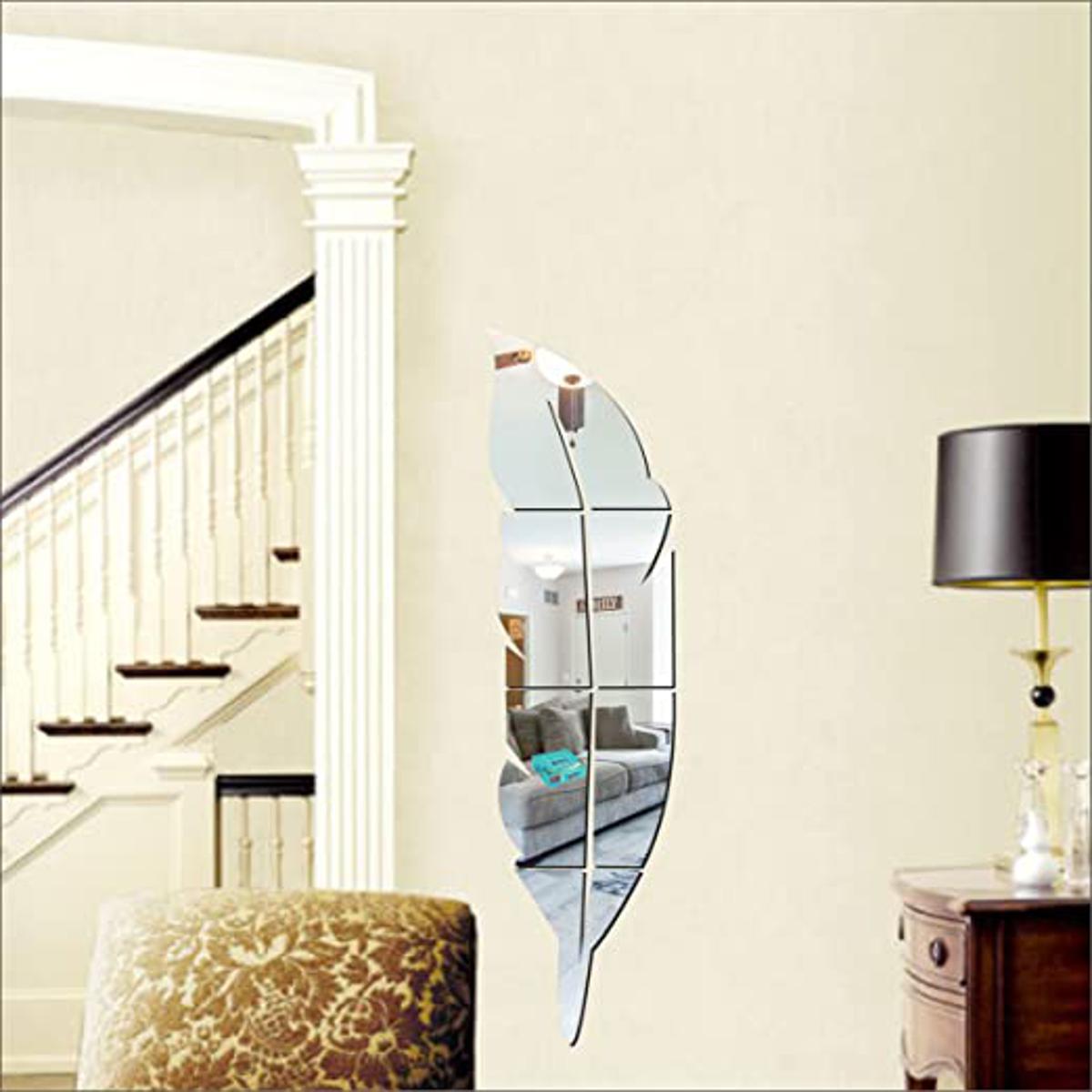 Leaf Acrylic Wall Mirror- Modern Home Decoration