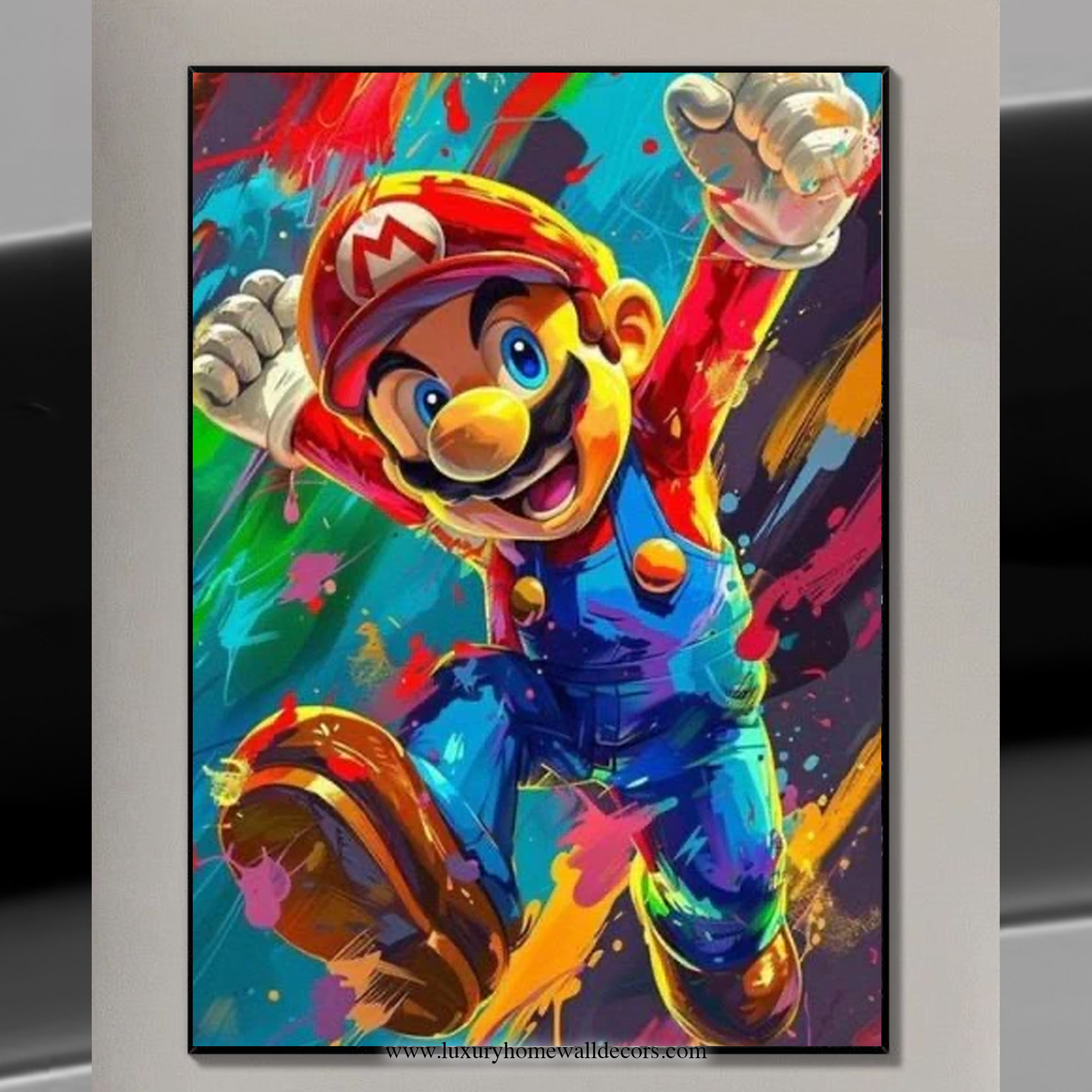 Super Mario In Action Wall Art