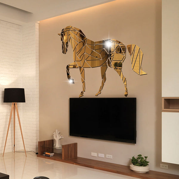 UAE Falcon Acrylic Art Gold Silver Mirror Finish