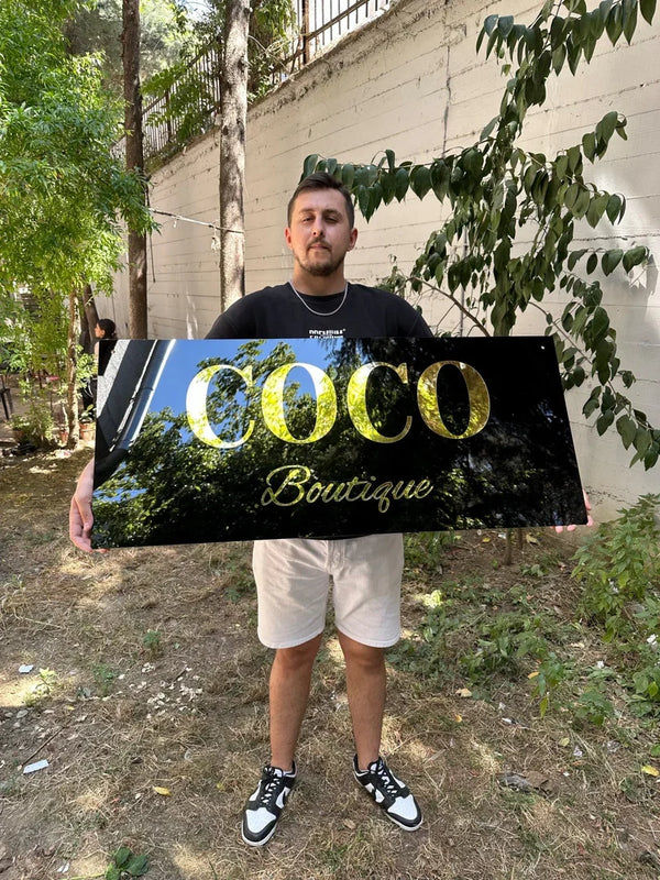 Custom Acrylic Business Logo Sign, Custom Light up Sign
