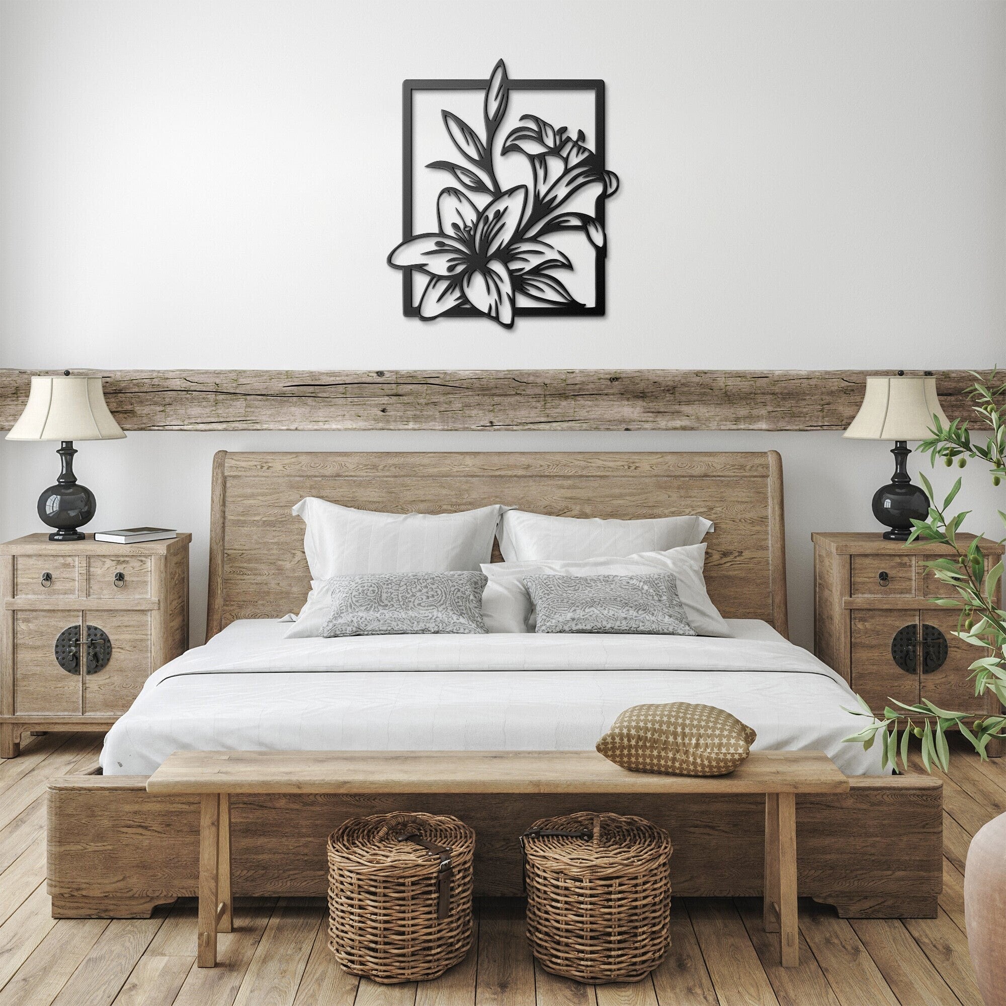 Flower Design Metal wall art