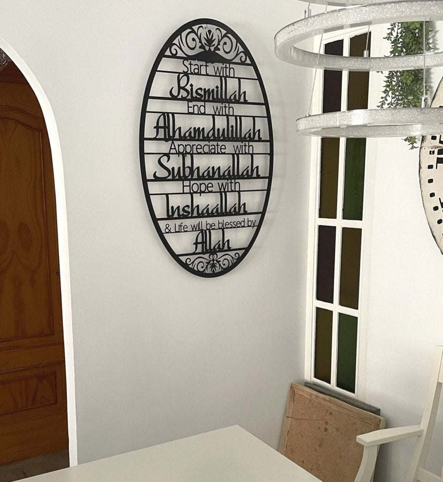 Start With Bismillah – Islamic Wall Art