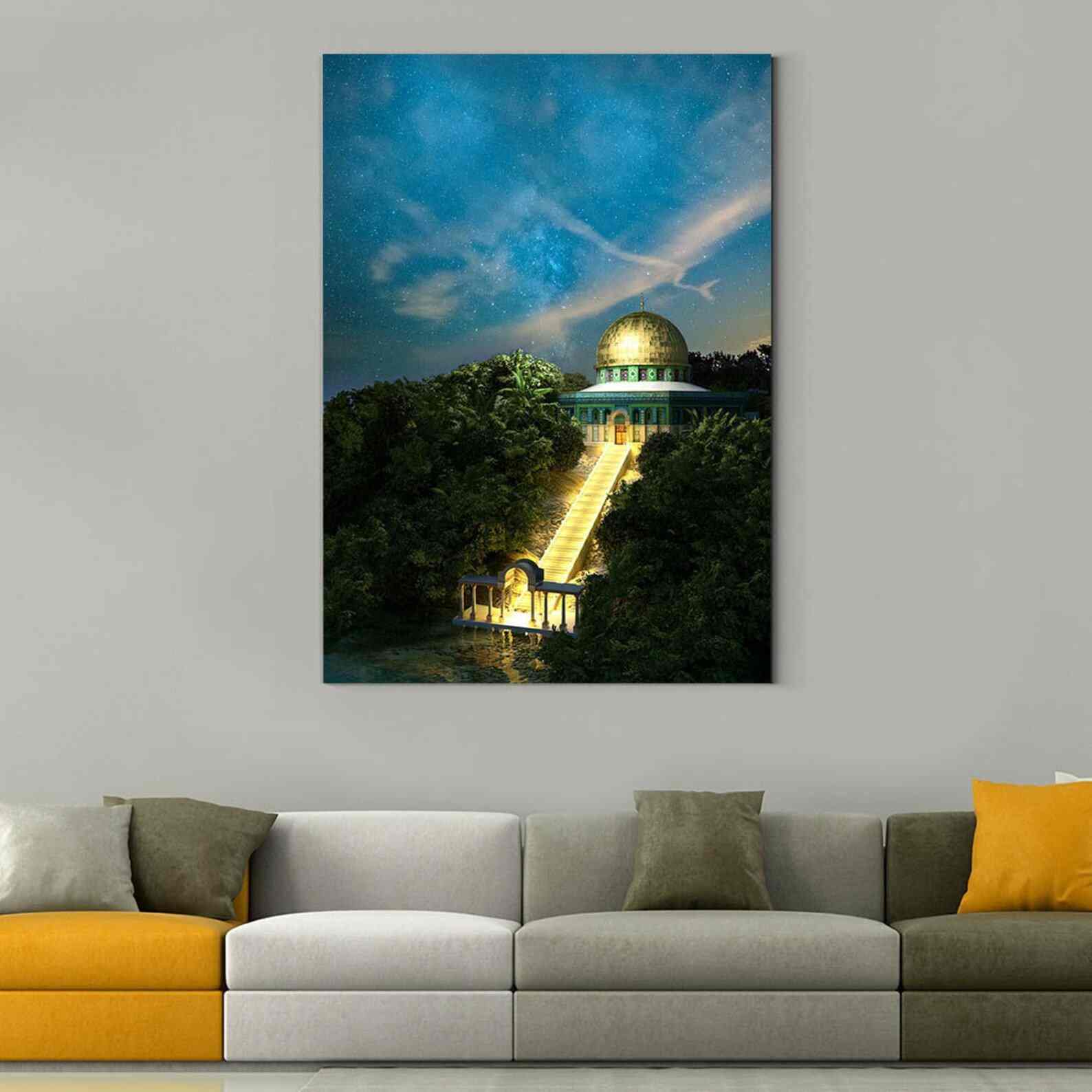 Masjid Al Aqsa (The Dome of the Rock) - Islamic Decor | Canvas Printing