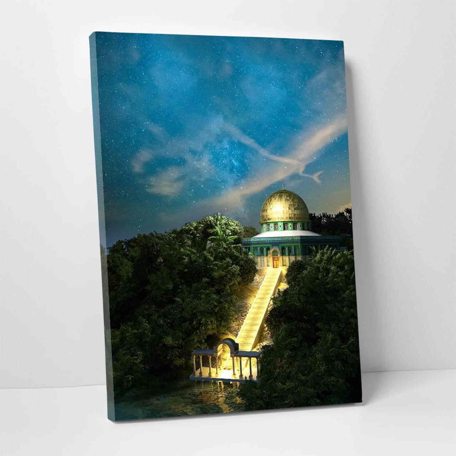 Masjid Al Aqsa (The Dome of the Rock) - Islamic Decor | Canvas Printing