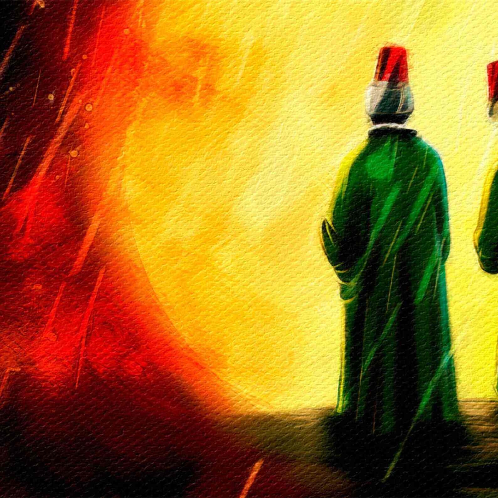 Sufi Dervishes - Islamic Wall Art Canvas Printing