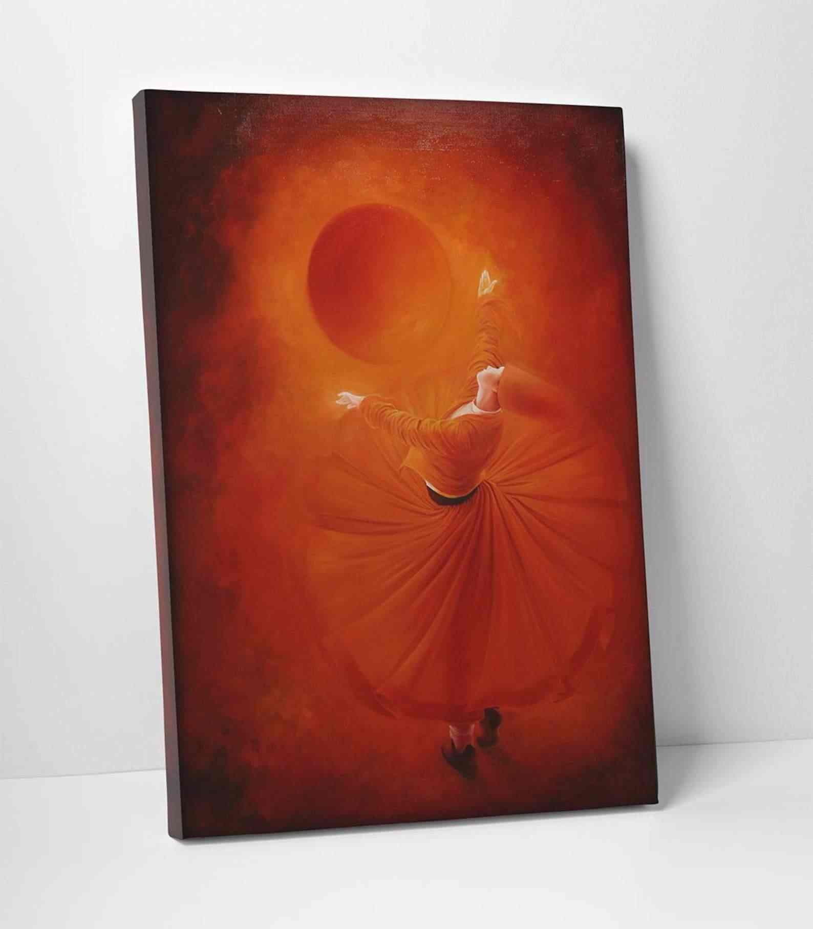 Whirling Dervish - Canvas Printing Islamic Wall Decor