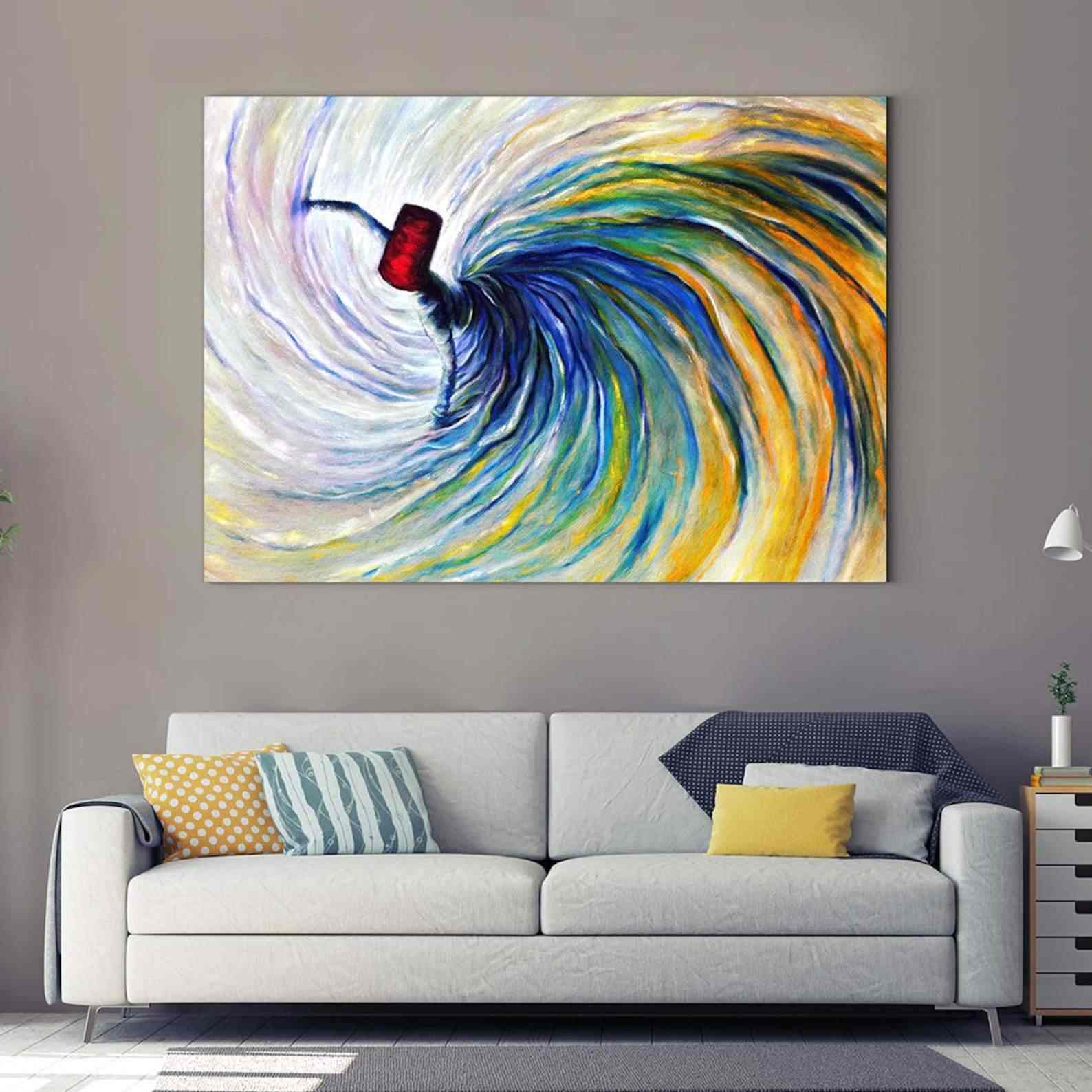 Islamic Wall Art | Whirling Dervish - Modern Canvas Printing