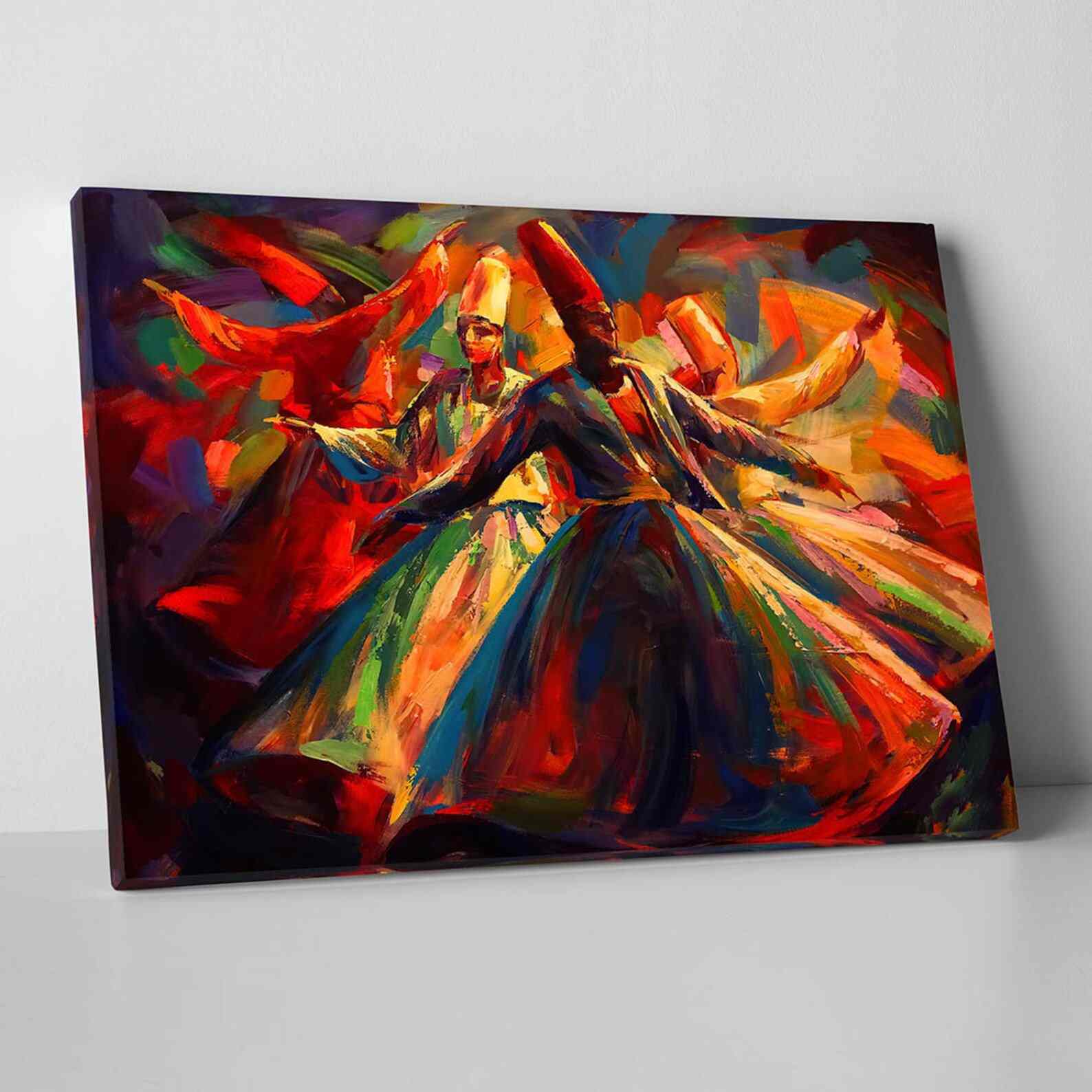 Islamic Wall Art Whirling Dervish - Islamic Canvas Printing