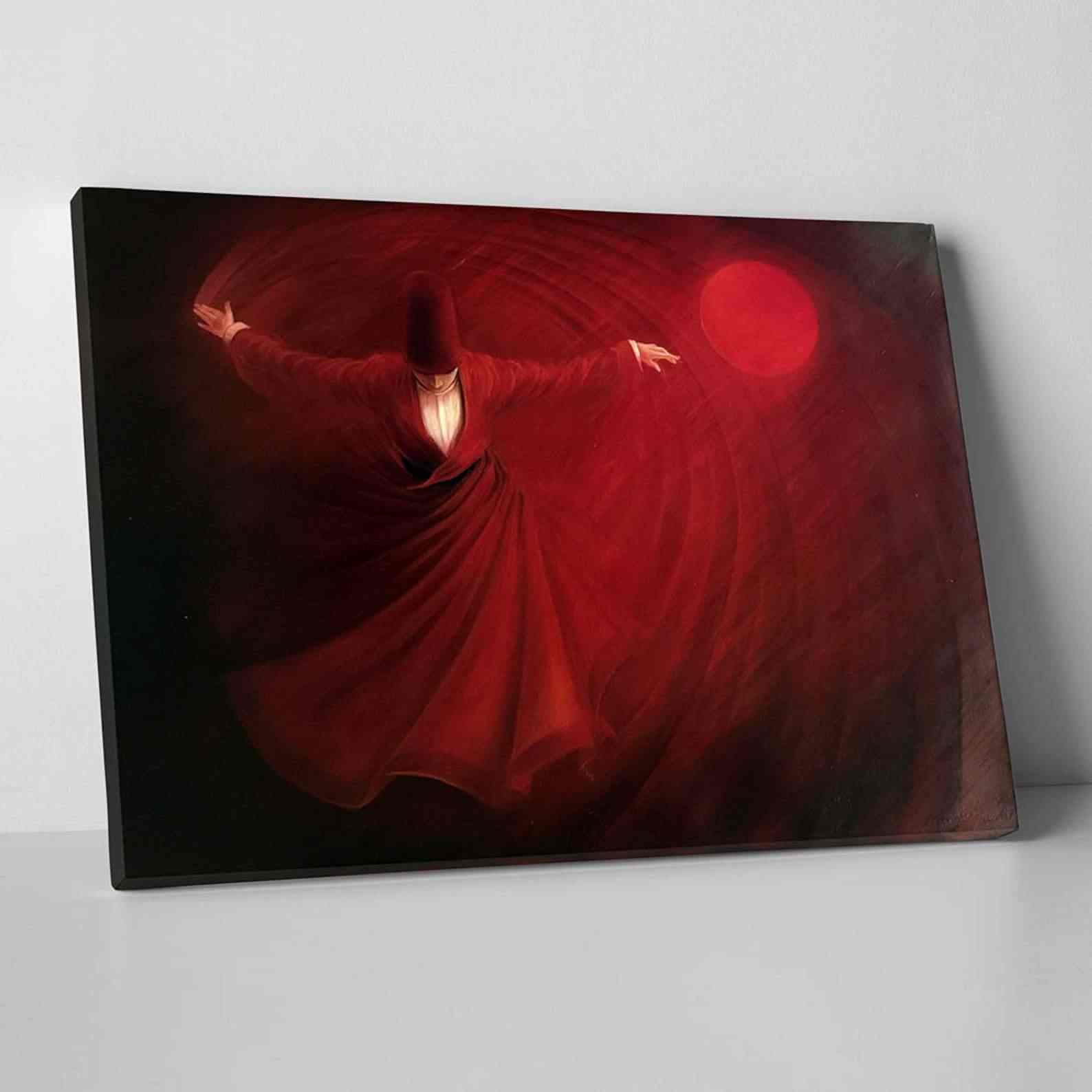 Whirling Dervish - Islamic Gift Canvas Printing Islamic Wall Art
