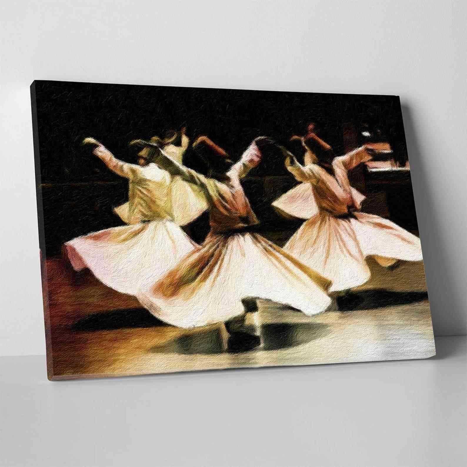 Canvas Printing Whirling Dervish - Modern Islamic Gift