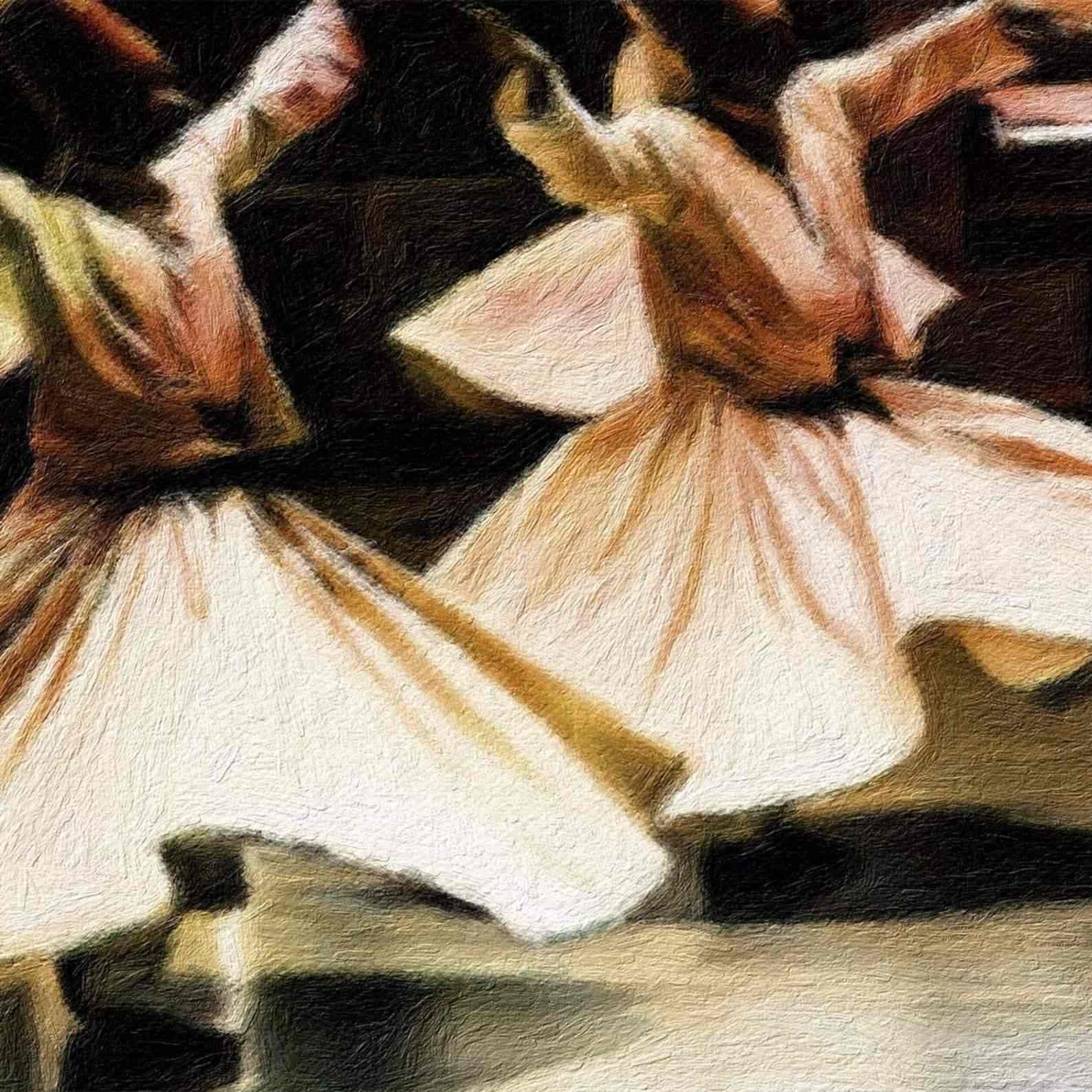 Canvas Printing Whirling Dervish - Modern Islamic Gift