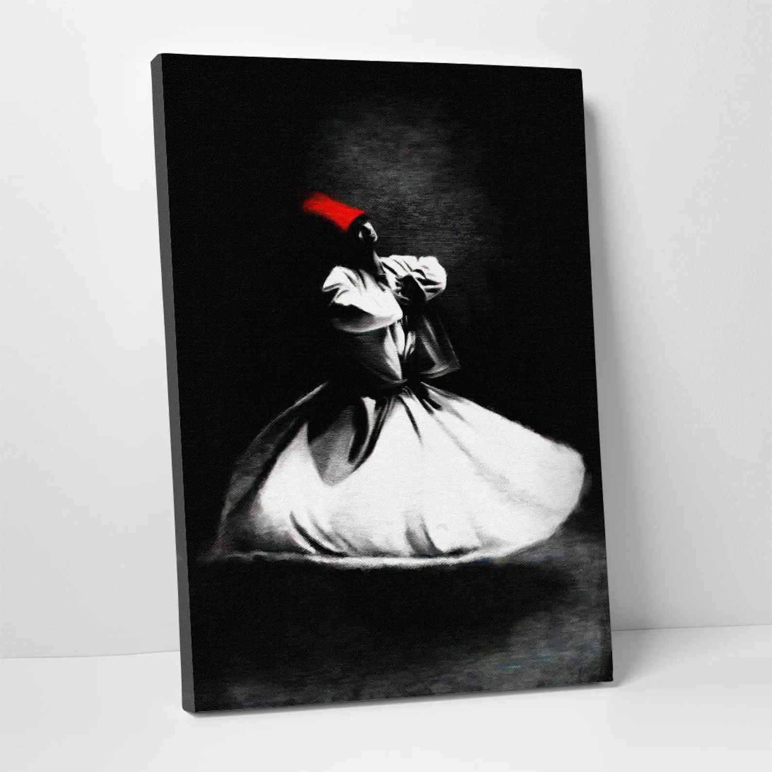 Modern Islamic Wall Art Whirling Dervish - Islamic Canvas Printing