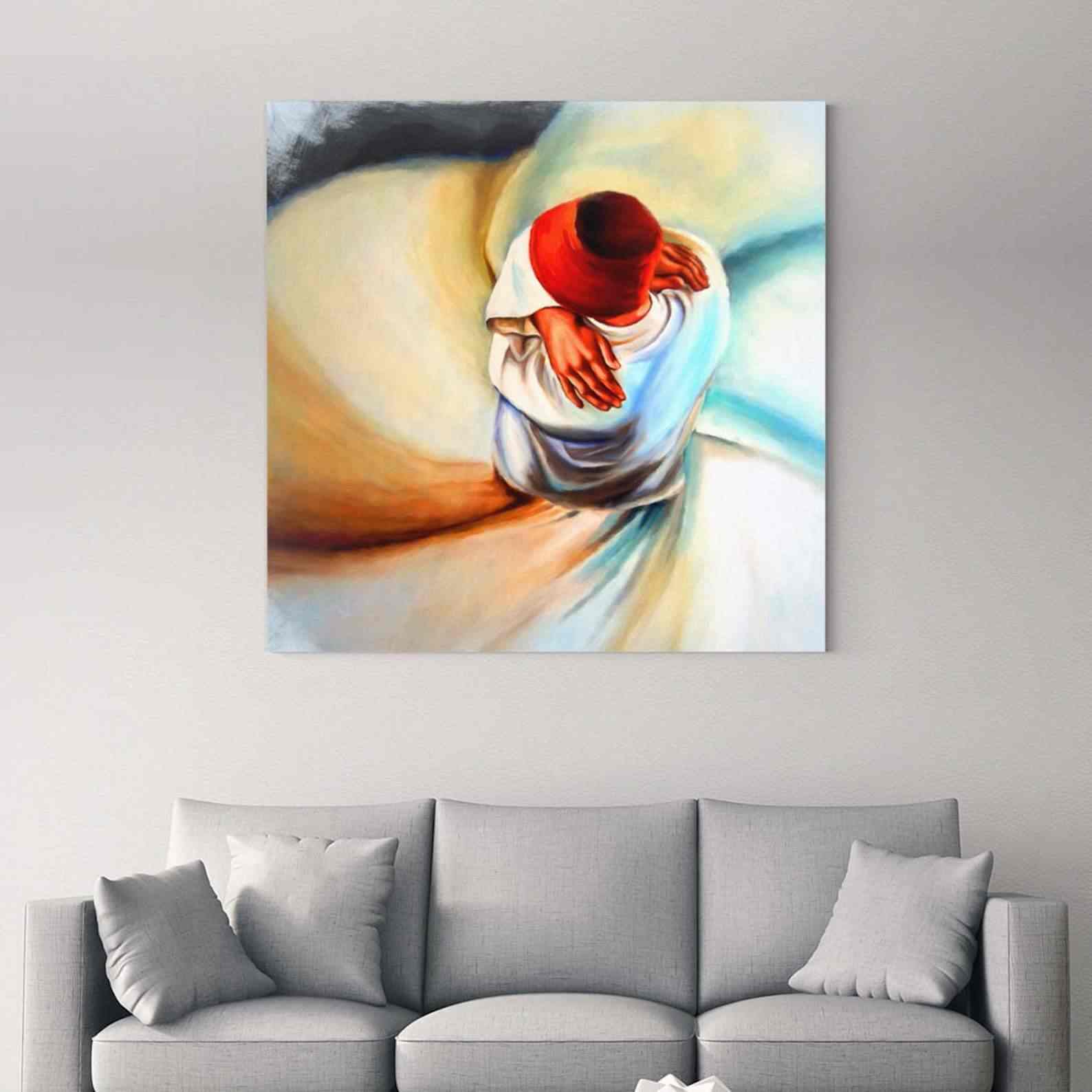 Whirling Dervish - Islamic Modern Gift, Canvas Printing