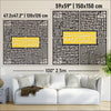 Bismillah - 4 Qul Surahs Kufic Islamic Wall Art | Al-Falaq, An-Nas, Al-Ikhlas, Al Kafirun Decor Set