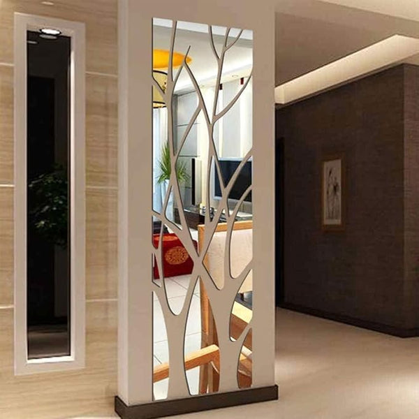 Family Tree Acrylic Wall Mirror – Modern Home Decor Mirror