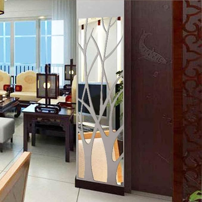 Family Tree Acrylic Wall Mirror – Modern Home Decor Mirror